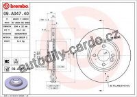 Brzdový kotouč BREMBO 09.A047.40