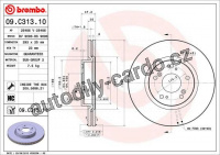 Brzdový kotouč BREMBO 09.C313.11 - HONDA