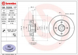 Brzdový kotouč BREMBO 08.D205.17