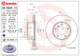 Brzdový kotouč BREMBO 09.6924.11