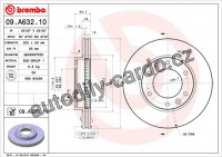 Brzdový kotouč BREMBO 09.A632.10