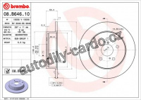 Brzdový kotouč BREMBO 08.B646.10