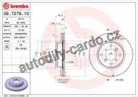 Brzdový kotouč BREMBO 09.7279.10 - SUZUKI