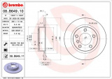 Brzdový kotouč BREMBO 08.B649.11