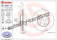 Brzdový kotouč BREMBO 09.A350.11
