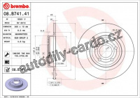 Brzdový kotouč BREMBO 08.B741.41