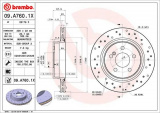Brzdový kotouč BREMBO 09.A760.1X - MERCEDES-BENZ