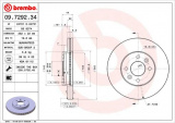 Brzdový kotouč BREMBO 09.7292.34 - RENAULT