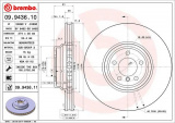 Brzdový kotouč BREMBO 09.9436.11