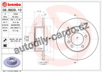 Brzdový kotouč BREMBO 08.B829.10