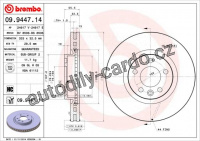 Brzdový kotouč BREMBO 09.9447.11