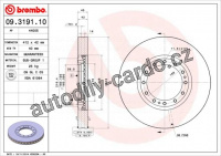 Brzdový kotouč BREMBO 09.3191.10