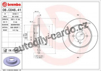 Brzdový kotouč BREMBO 08.C046.41