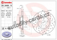 Brzdový kotouč BREMBO 09.9468.1X