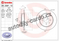 Brzdový kotouč BREMBO 08.C061.10