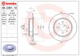 Brzdový kotouč BREMBO 08.C061.10