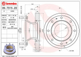 Brzdový kotouč BREMBO 09.7315.20 - IVECO