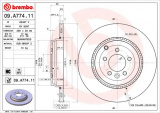 Brzdový kotouč BREMBO 09.A774.11 - LAND ROVER