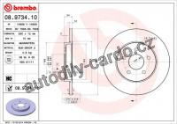 Brzdový kotouč BREMBO 08.9734.11