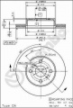 Brzdový kotouč BREMBO 09.5703.10 - TOYOTA