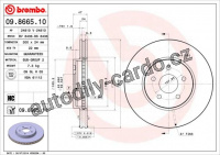 Brzdový kotouč BREMBO 09.8665.11