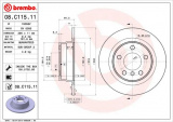 Brzdový kotouč BREMBO 08.C115.11
