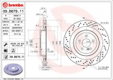 Brzdový kotouč BREMBO 09.B879.11 - MERCEDES-BENZ
