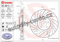 Brzdový kotouč BREMBO 09.B913.11 - MERCEDES-BENZ
