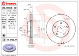 Brzdový kotouč BREMBO 09.9185.10 - TOYOTA