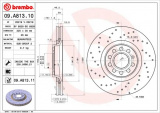 Brzdový kotouč BREMBO 09.A813.10 - AUDI