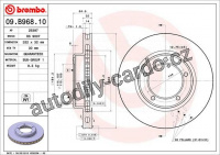 Brzdový kotouč BREMBO 09.B968.11 - TOYOTA