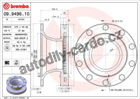 Brzdový kotouč BREMBO 09.9496.10