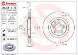 Brzdový kotouč BREMBO 09.A814.10 - AUDI