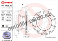 Brzdový kotouč BREMBO 09.9498.10