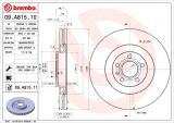 Brzdový kotouč BREMBO 09.A815.10 - AUDI