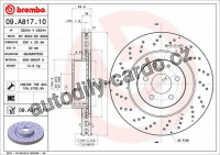 Brzdový kotouč BREMBO 09.A817.11