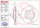 Brzdový kotouč BREMBO 09.B972.11 - AUDI