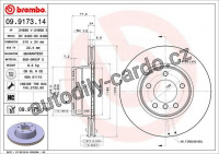 Brzdový kotouč BREMBO 09.9173.11