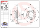 Brzdový kotouč BREMBO 08.C242.20
