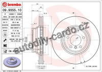 Brzdový kotouč BREMBO 09.9355.10 - BMW