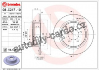 Brzdový kotouč BREMBO 08.C247.10