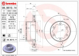 Brzdový kotouč BREMBO 09.9510.11