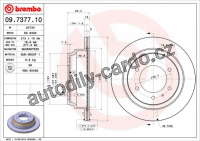 Brzdový kotouč BREMBO 09.7377.10 - ISUZU, OPEL