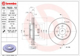 Brzdový kotouč BREMBO 09.7820.10 - DAEWOO