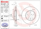 Brzdový kotouč BREMBO 09.A971.10 - CHEVROLET, OPEL, SAAB