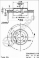 Brzdový kotouč BREMBO MAX 09.8635.75 - OPEL