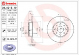 Brzdový kotouč BREMBO 08.A915.11