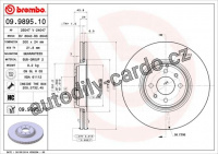 Brzdový kotouč BREMBO 09.9895.11