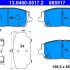 Sada brzdových destiček ATE 13.0460-5517 (AT 605517)