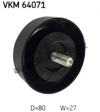 Vratná/vodící kladka, klínový žebrový řemen SKF VKM 64071